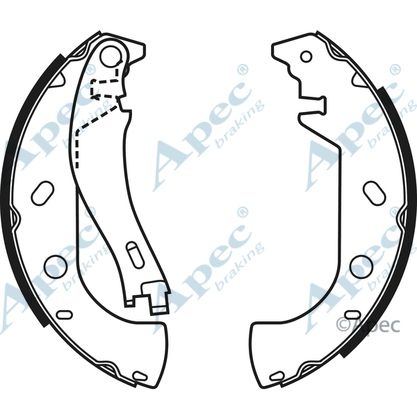 APEC BRAKING Piduriklotside komplekt SHU574